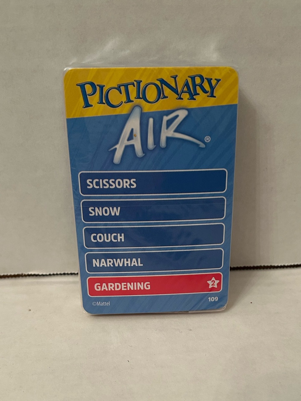 Mattel Pictionary Air Card pack
